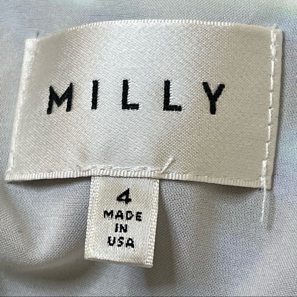 Milly Gorgeous Silk Parrot Dress With Butterfly Sleeves Vibrant Colors Lined 4 - Picture 4 of 16